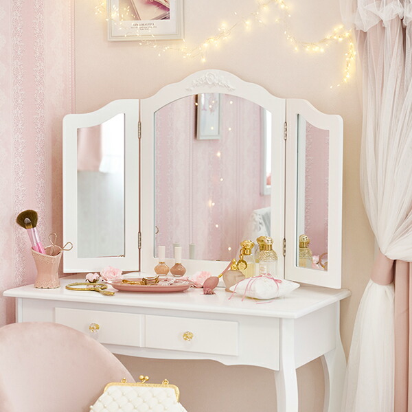 楽天市場】【P5倍！25日限定】【直送】三面鏡ミラー/RoseRelief(ローズ