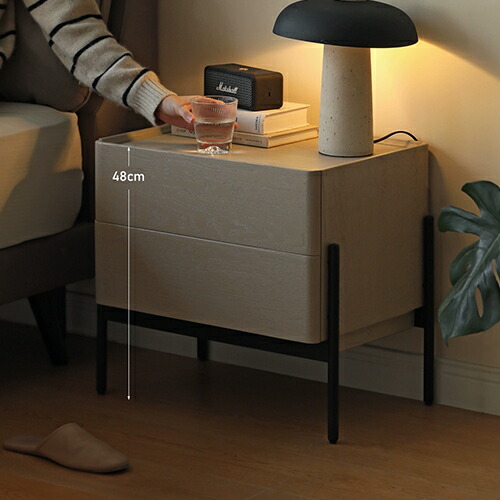 楽天市場】ナイトテーブル おしゃれ サイドチェスト 北欧 サイド