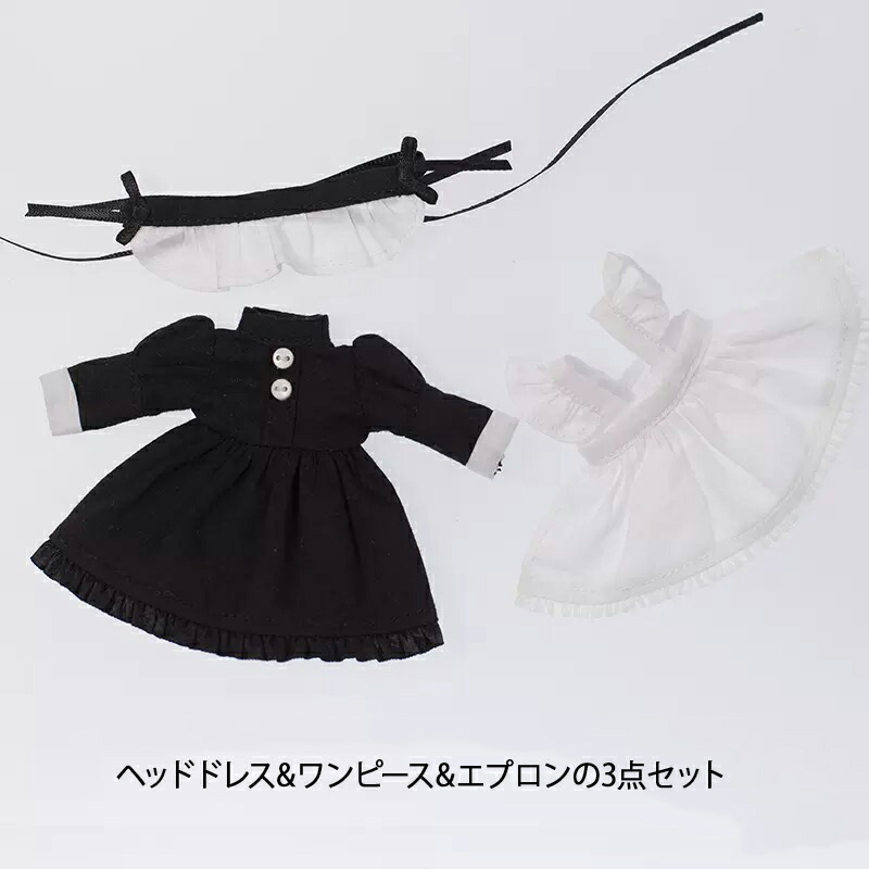 楽天市場】オビツ11 ドール 人形 服 メイド ドレス 3点セット ヘッド