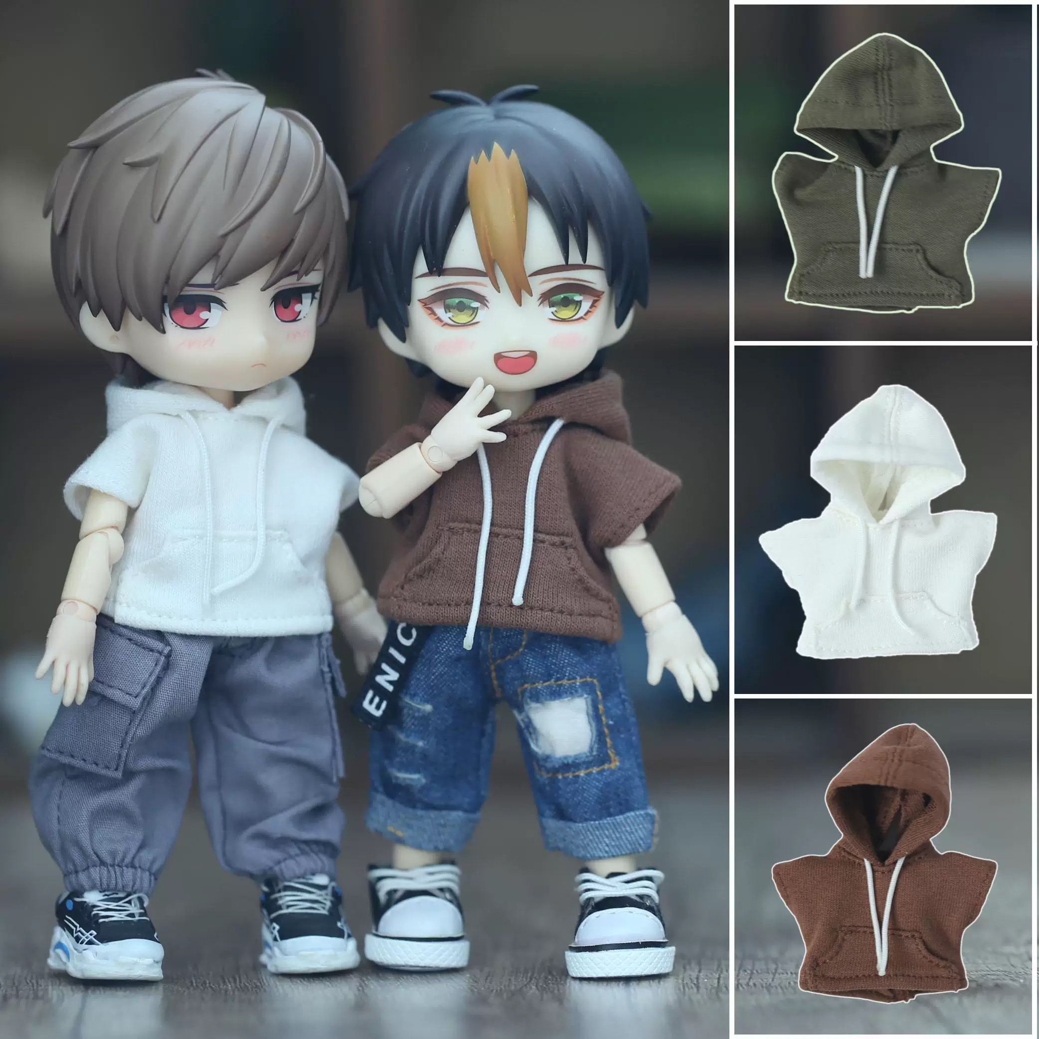 楽天市場】オビツ11 ドール 人形 服 衣装 フレンチスリーブ パーカー