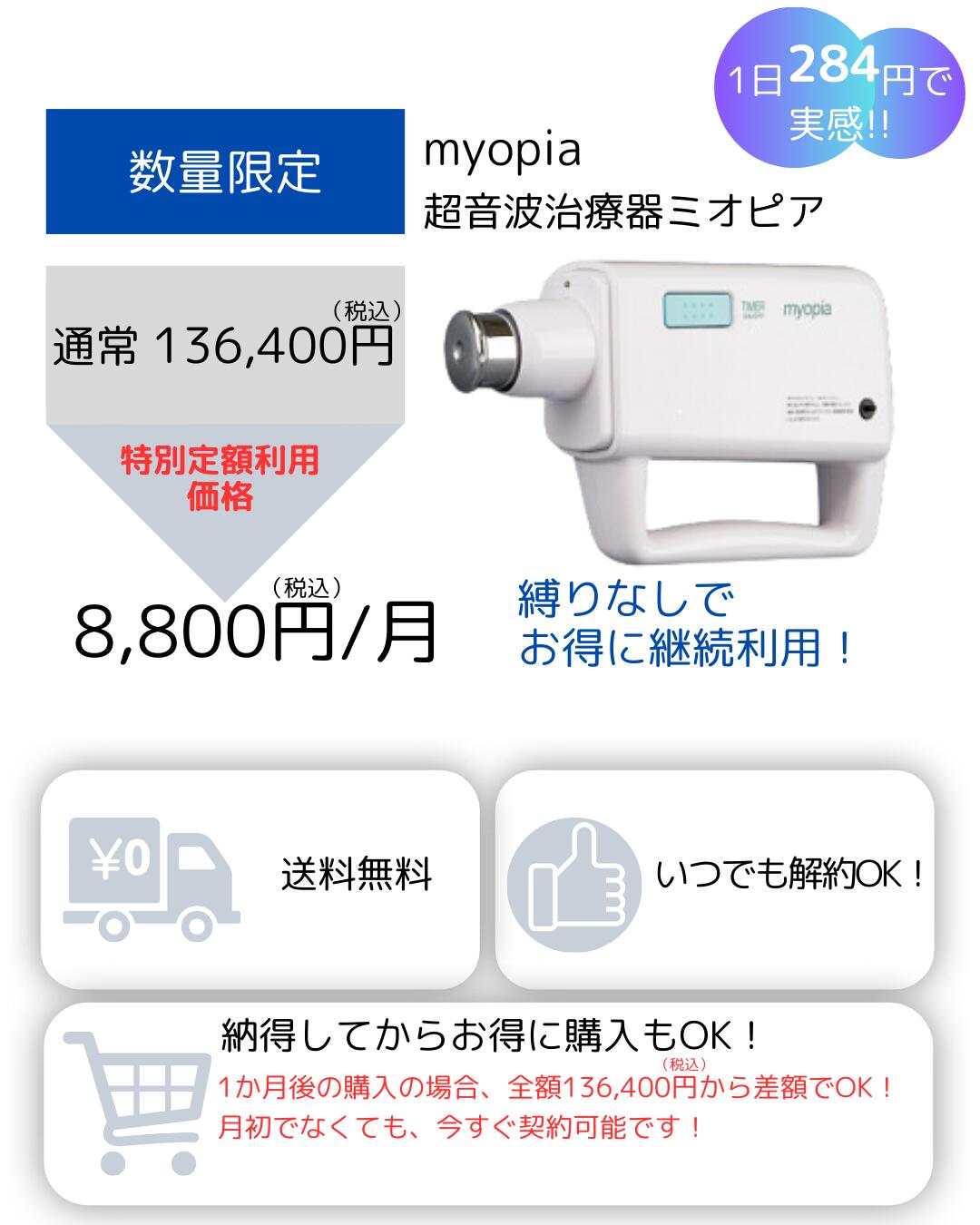 楽天市場】【公式】ミオピア 月額定額プラン 視力回復機器 視力治療器