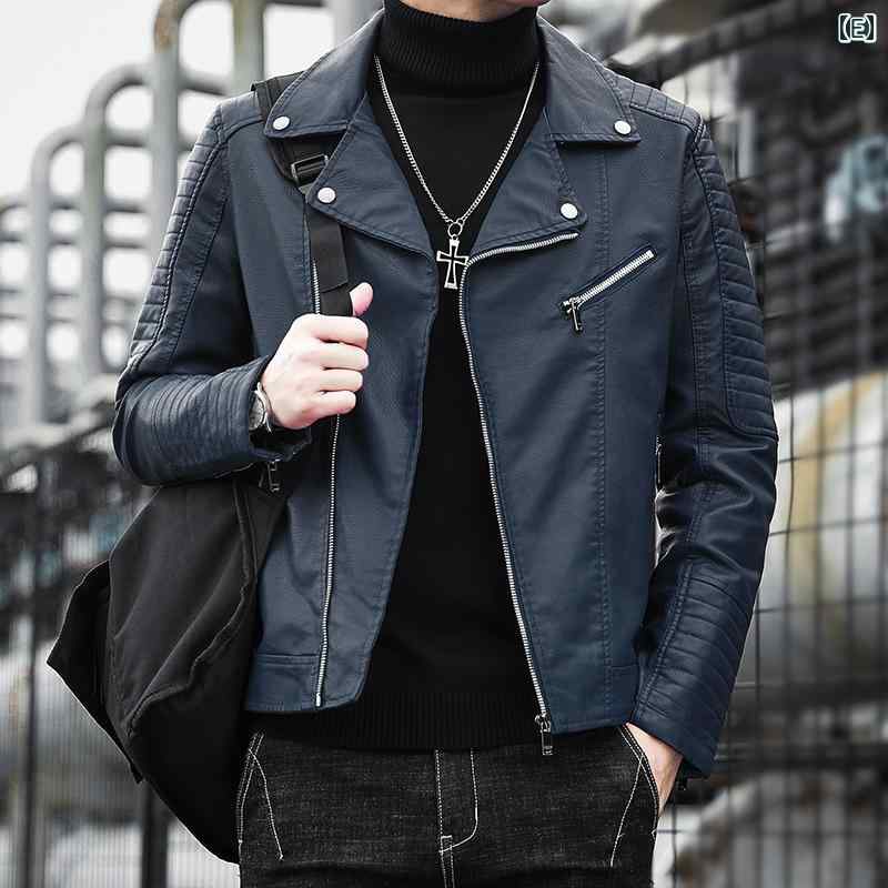 楽天市場】レザー ジャケット メンズ ライダース 革ジャン 秋冬 ソフト