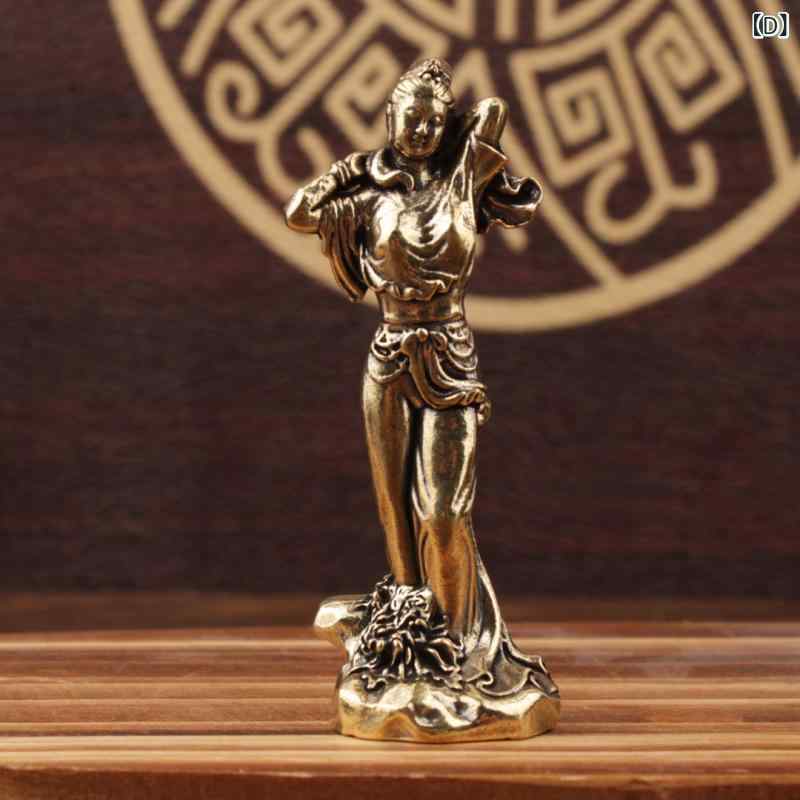 Y リユース 中国 置物 人物 アンティーク 人形 美術品 インテリア S