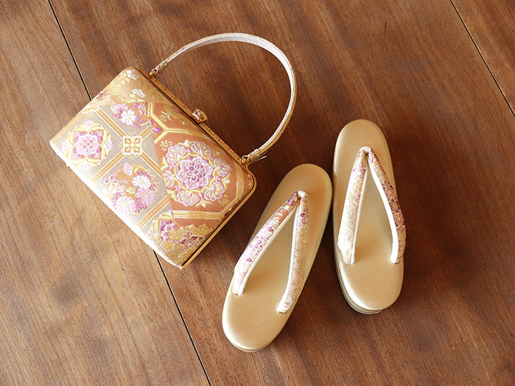 楽天市場】金鷲謹製「帝王貝紫」草履バッグセット（フリーサイズ