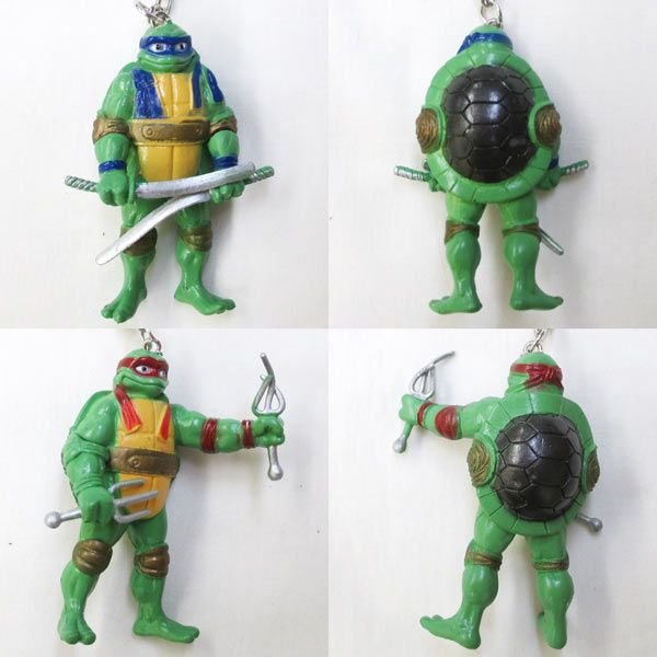 楽天市場】タートルズ フィギュアキーチェーン4pセット【ニンジャ