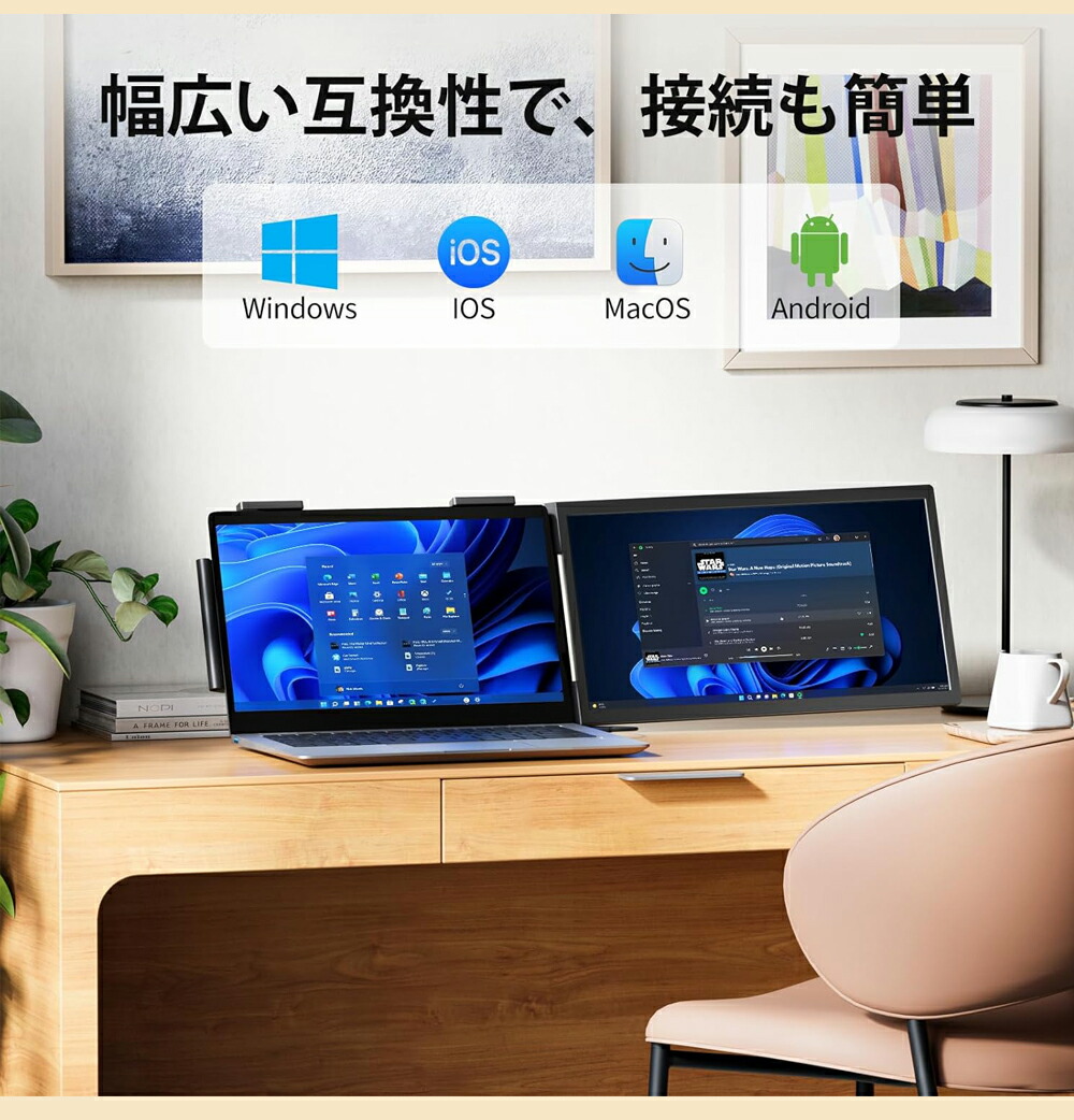 楽天市場】デュアルディスプレイ15.6インチ ダブルモニター 100%sRGB