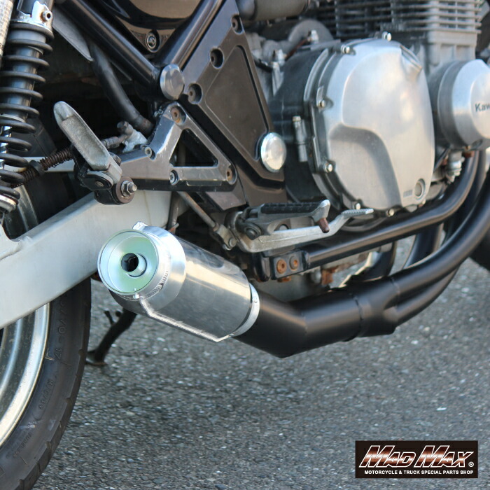 楽天市場】MADMAX製 カワサキ ゼファー1100/RS用 モナカ管マフラー