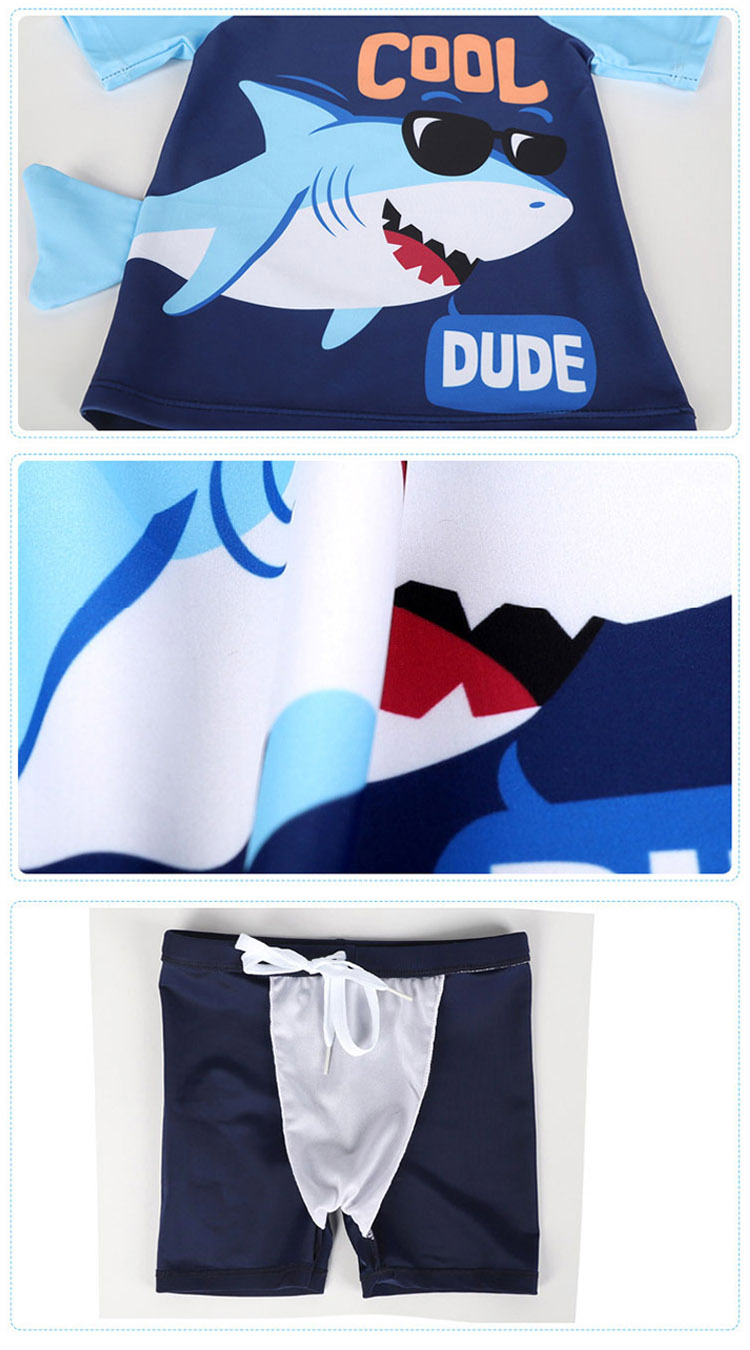 楽天市場】サメ柄 キッズ 水着 男の子 ベビー 水着 トランクス 半袖