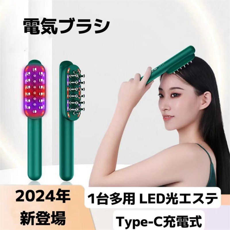 楽天市場】電気ブラシ ems ブラシ RF美顔器 頭皮EMS 4段階 充電式 LED