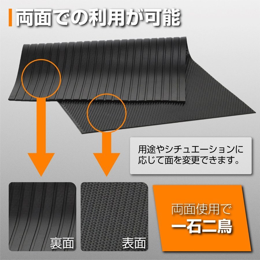 楽天市場】LIFAXIA ゴムマット 屋外 10mm 1m×2m 養生マット バイク