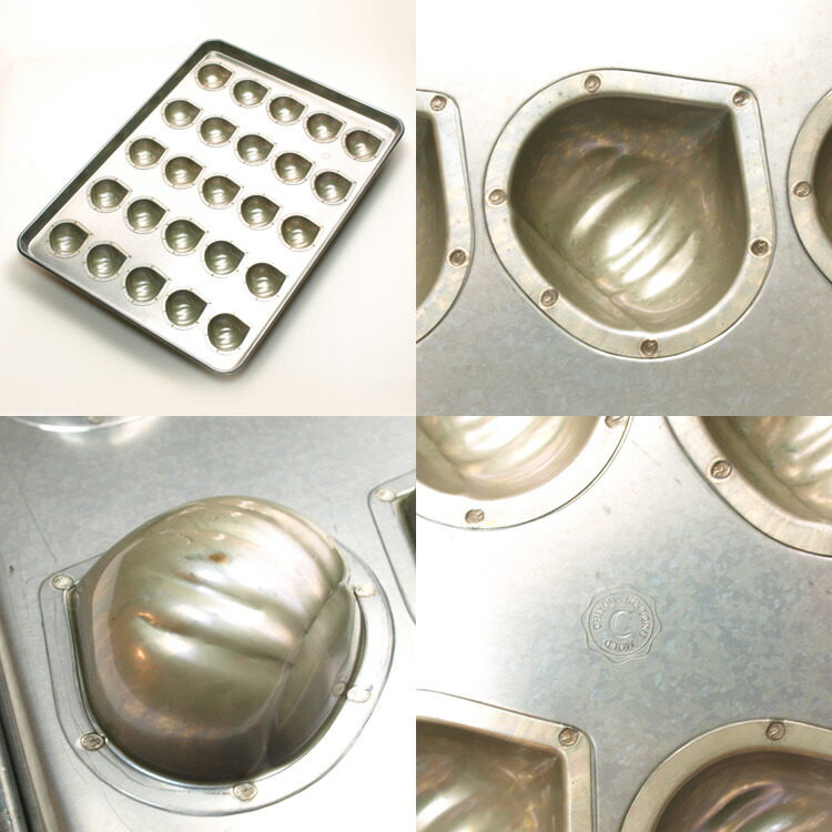 楽天市場】千代田金属 シリコン 加工 栗 マロンケーキ 型 天板 25個付