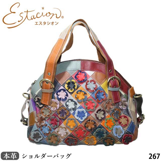 楽天市場】レザー パッチワーク ショルダーバッグの通販