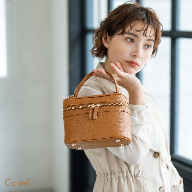 楽天市場】バニティバッグ 本革 ショルダーバッグ レディース mieno