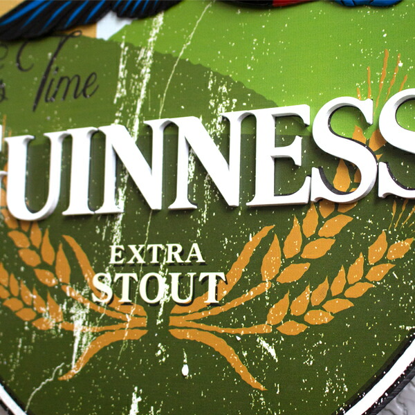 楽天市場】ギネスビール 樹脂製看板 公式グッズ 立体 56cm×43cm×2cm