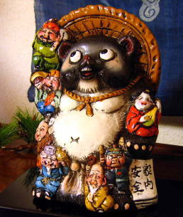 楽天市場】信楽焼 金棒鬼（大）［信楽焼 陶器 置物］ : 笑福工房 万兵