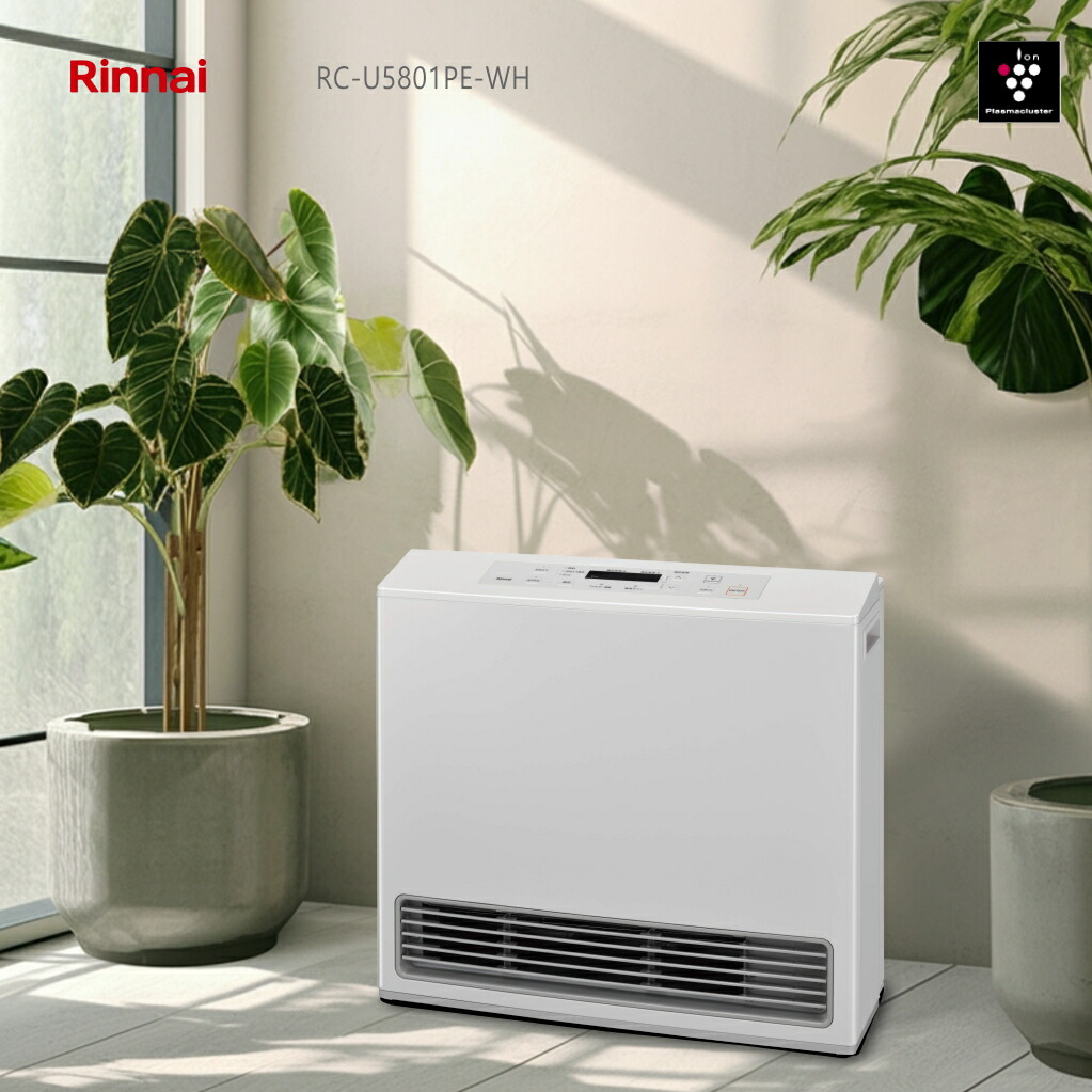 楽天市場】ガスファンヒーター 都市ガス リンナイ rcu5801eの通販