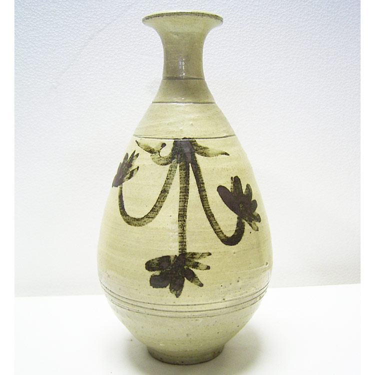 楽天市場】鶏龍山 粉青沙器 鉄絵刷毛目徳利 H28.5cm 韓国 花瓶 李朝