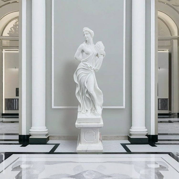 楽天市場】天然大理石彫刻 収穫のヴィーナス (秋) 高さ160cm 石像 女性