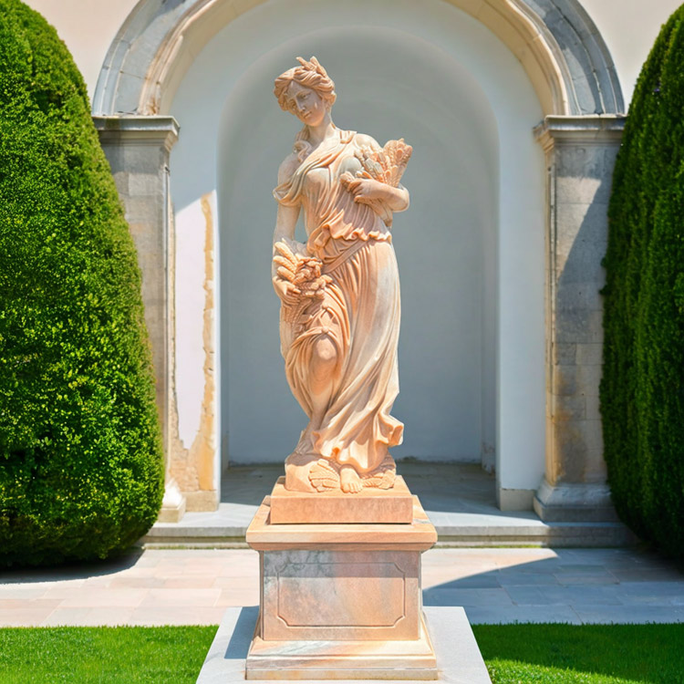 楽天市場】天然大理石彫刻 収穫のヴィーナス 秋 ピンク H232cm