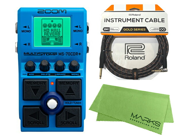 楽天市場】ZOOM MultiStomp MS-70CDR+ + Rolandケーブル + マークス