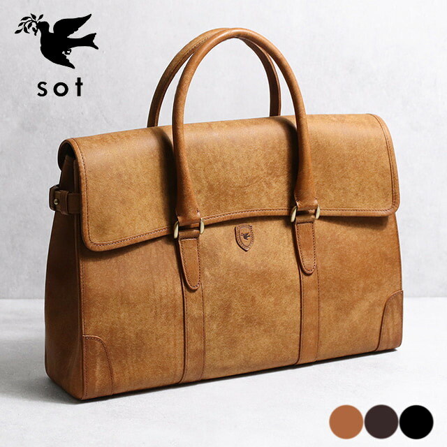 楽天市場】sot ソット プエブロレザー フラップ ブリーフトートバッグ