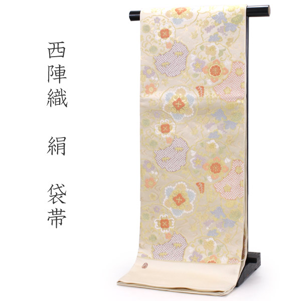 楽天市場】袋帯 単品 絹 六通柄 未使用 仕立て付き 洒落 六通 西陣織