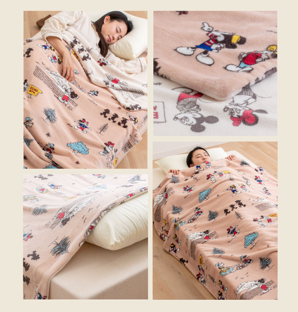 楽天市場】西川 毛布 シングル ディズニー ミッキー 2枚合わせ毛布