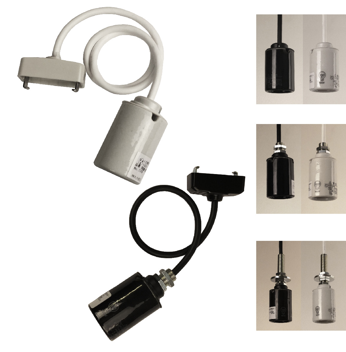 楽天市場】1灯 陶器製 ペンダント ソケット コード長オーダー E-26