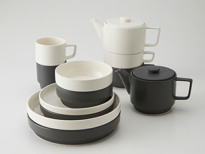 楽天市場】スタック ポット 550ml 食器 ミカサ｜ホワイト グレー