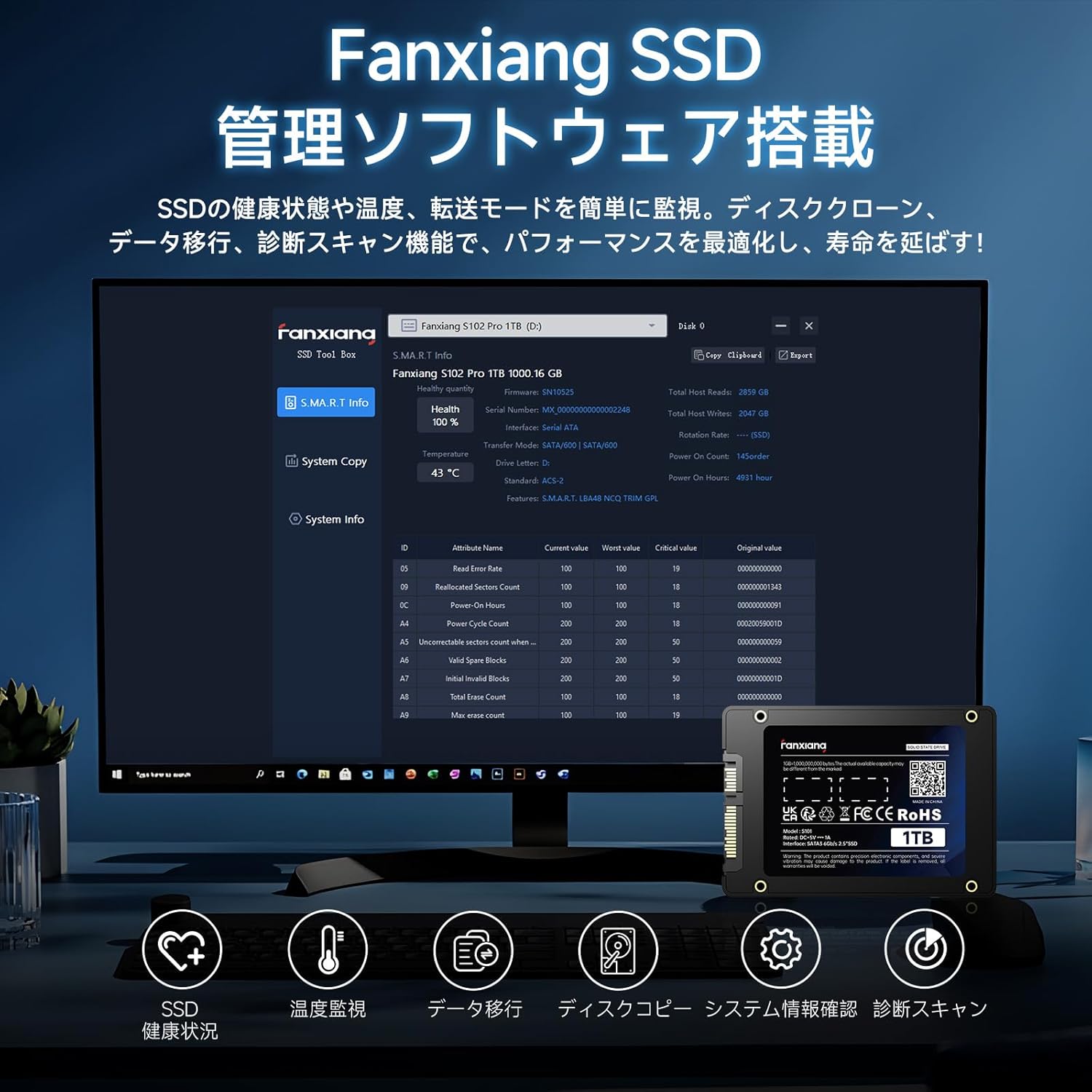 楽天市場】SSD 256GB 530MB/s【耐久性を誇る3D NAND TLC】 SATA 2.5