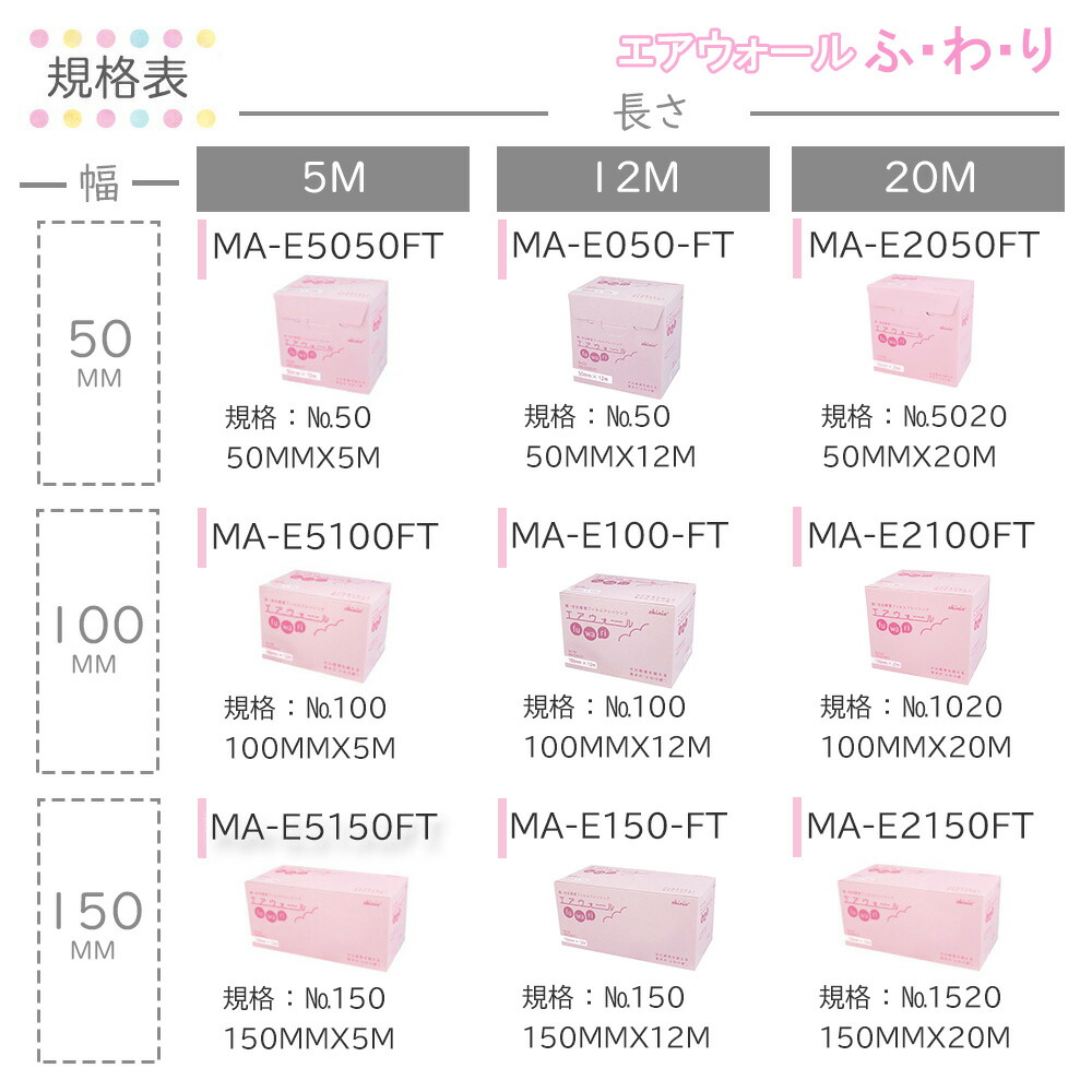 楽天市場】エアウォールふわりNo．100 MA-E100-FT（100MMX12M 4巻 共和