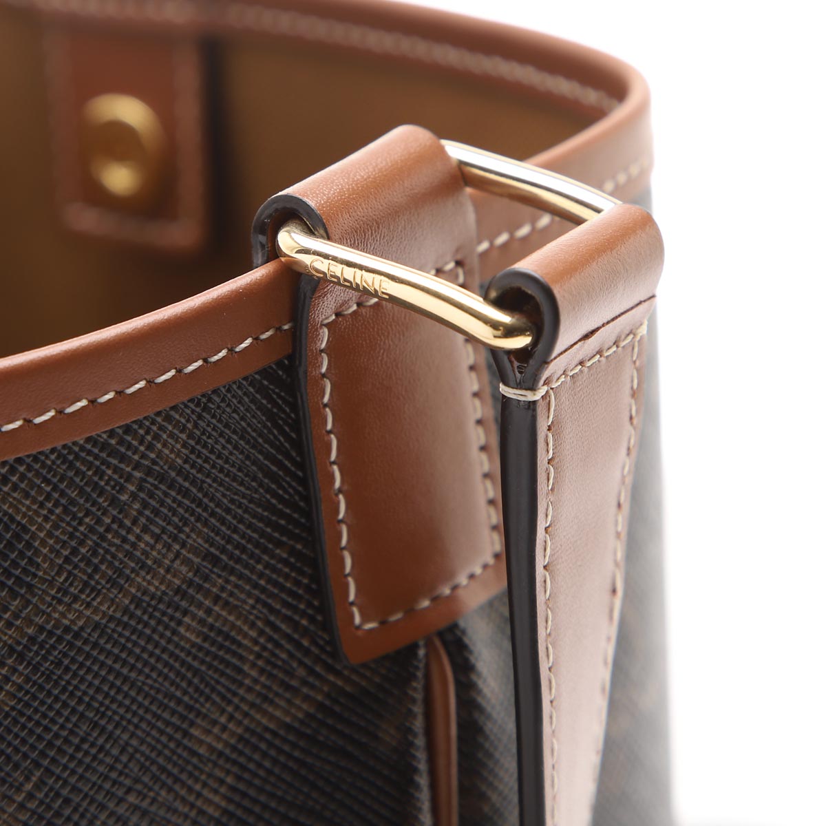 楽天市場】セリーヌ CELINE バケットバッグ ショルダーバッグ ブラウン