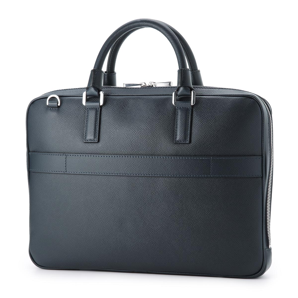 C*7様 セラピアン ビジネスバッグ ブリーフケース レザー ブルー 2way