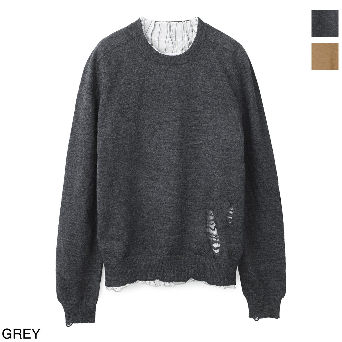 楽天市場】メゾンマルジェラ Maison Margiela クルーネックニット