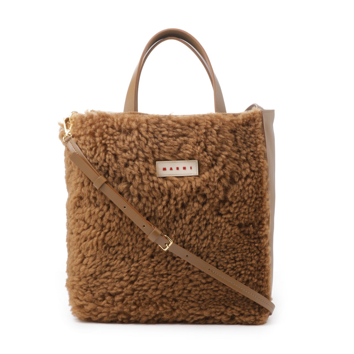 楽天市場】マルニ MARNI トートバッグ 2WAY ショルダーバッグ ブラウン