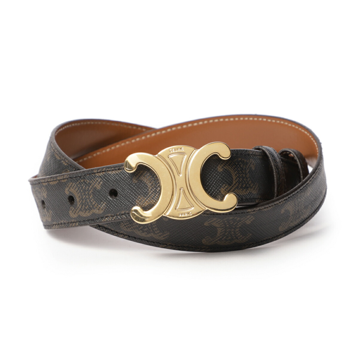 楽天市場】セリーヌ CELINE ベルト ブラウン レディース 45ak9 2aco