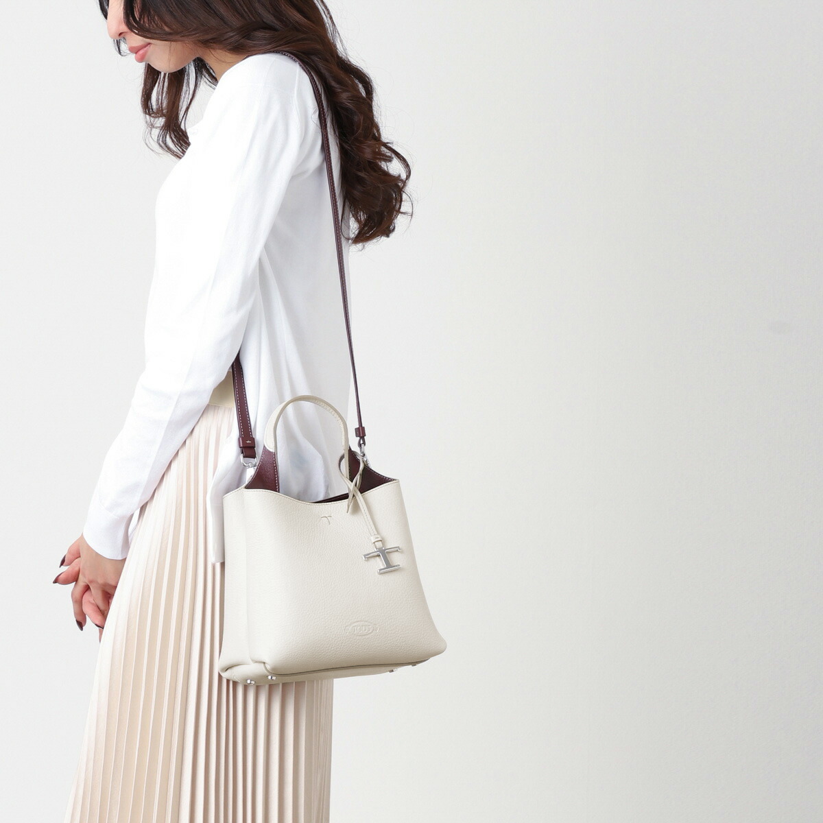 楽天市場】トッズ TODS ハンドバッグ 2WAY ショルダーバッグ ホワイト