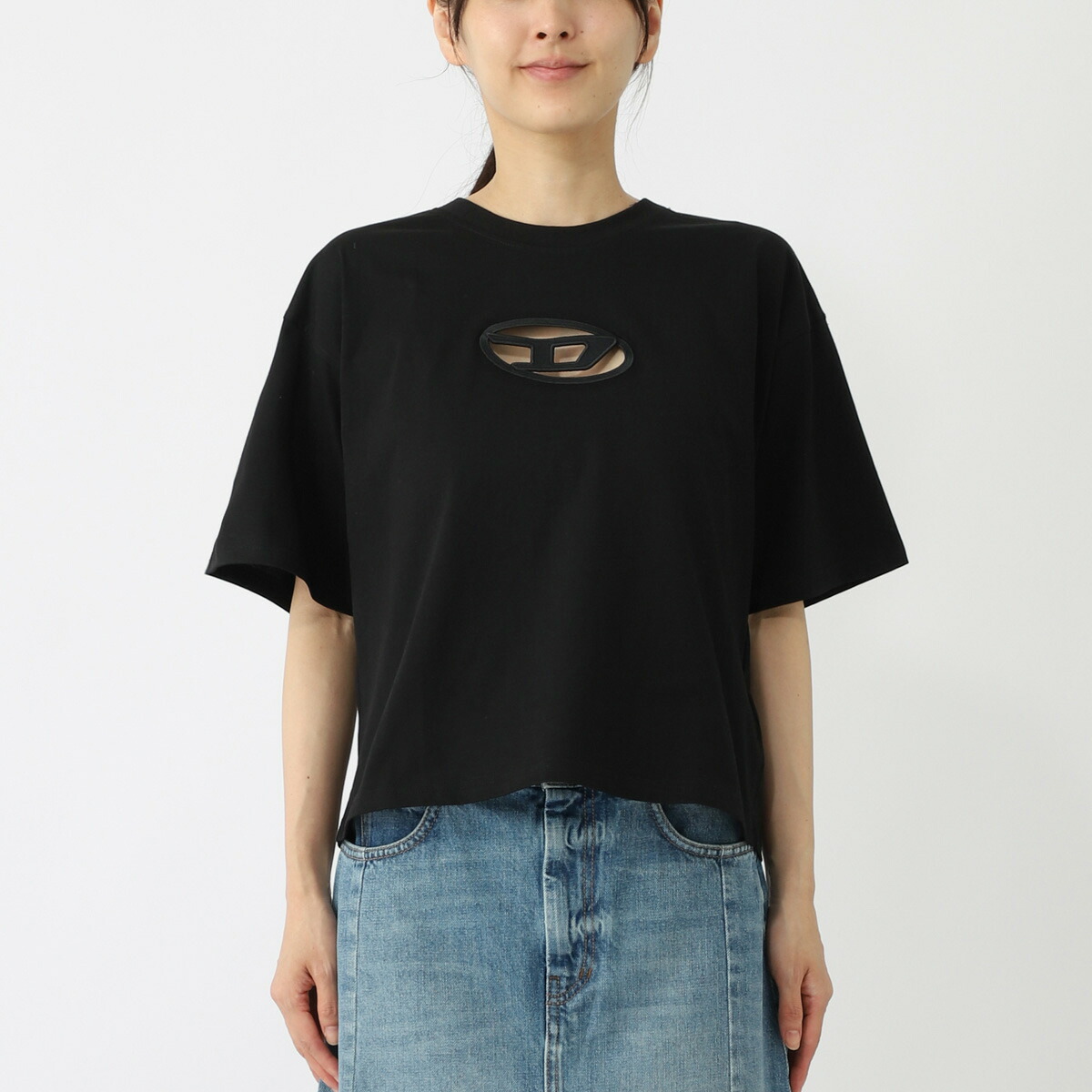 楽天市場】ディーゼル DIESEL クルーネックTシャツ ブラック