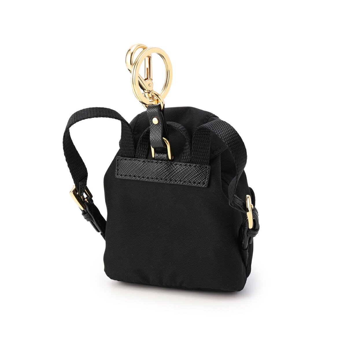 楽天市場】プラダ PRADA キーリング キーチャーム ブラック レディース