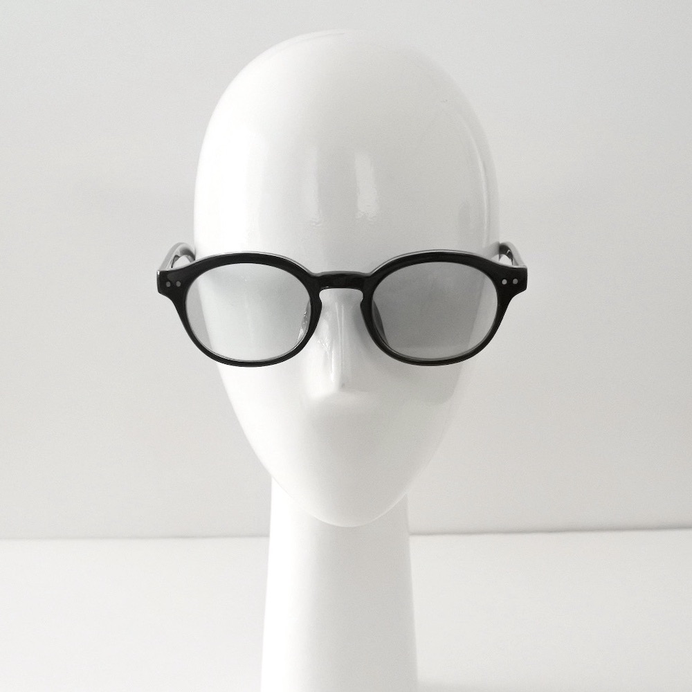 楽天市場】オーバル セルフレーム ライトグレー カラーレンズ