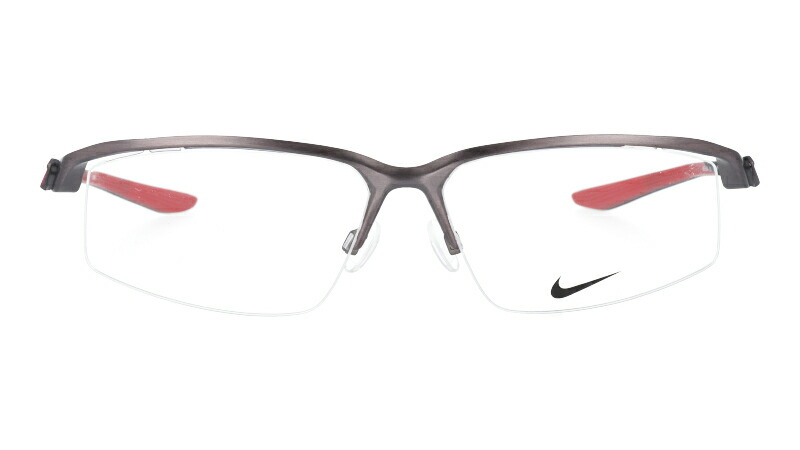 楽天市場】8136AF-065 ナイキ NIKE メガネ グレー シルバー レッド 赤