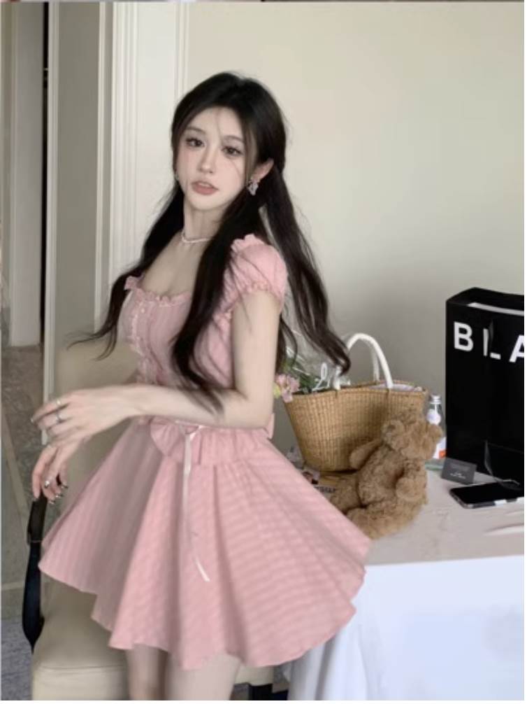 cult tokyo】フード付きレースアップミニワンピース cult tokyo