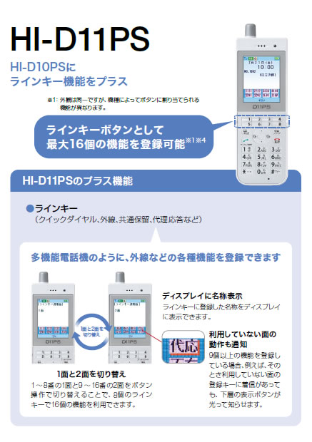 楽天市場】HITACHI 日立 HI-D11PS SET 電話機セット ラインキー付 事業