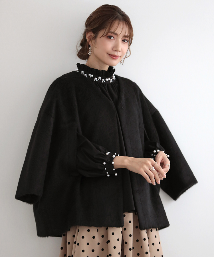 楽天市場】60％OFF【7980円→3192円】□2WAYノーカラーポンチョコート