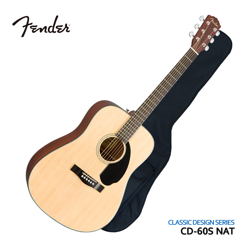 楽天市場】Fender アコースティックギター CD-60S Dreadnought NAT
