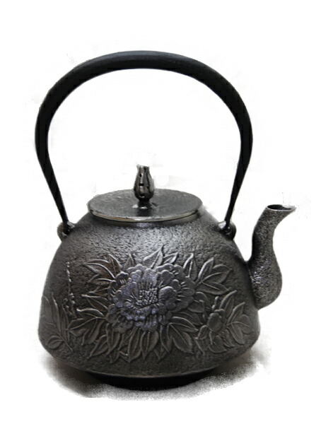 楽天市場】南部盛岡 三厳堂【名人 佐藤 勝弘 作】 南部型 牡丹 砂鉄