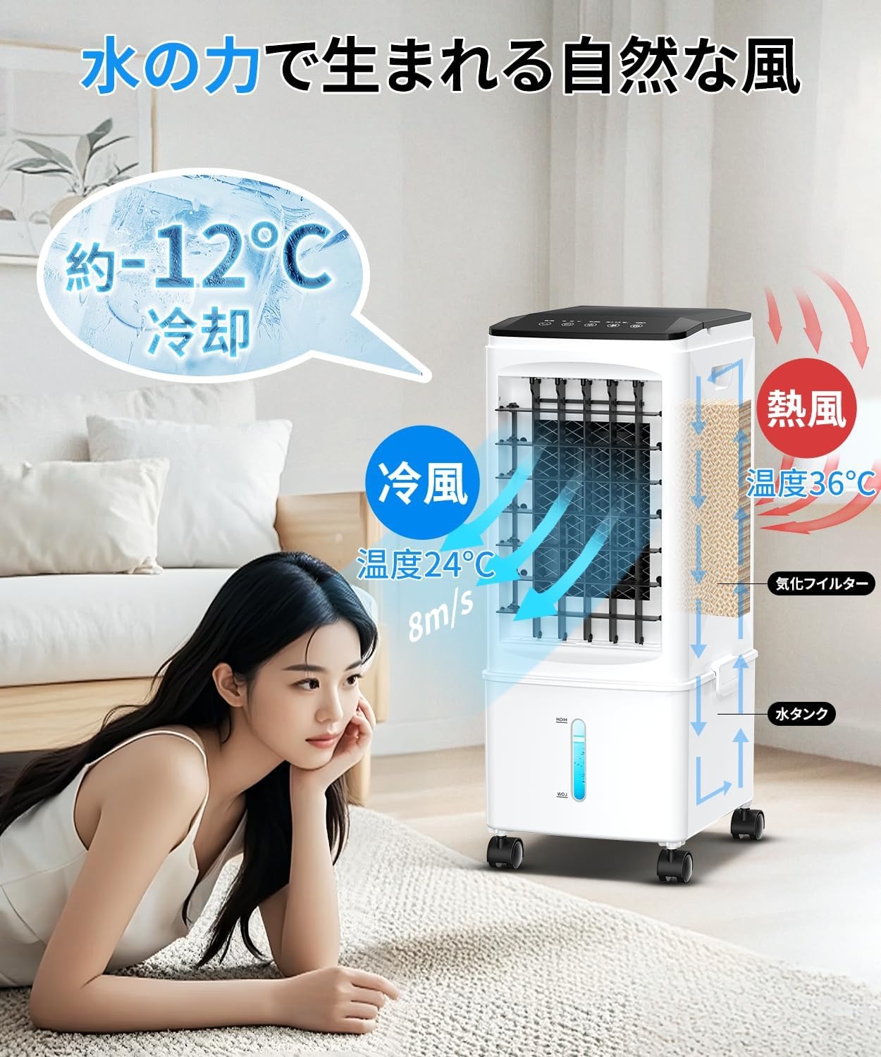 楽天市場】冷風機 冷風扇 【2025年最新型 急速冷却 最強冷風】扇風機