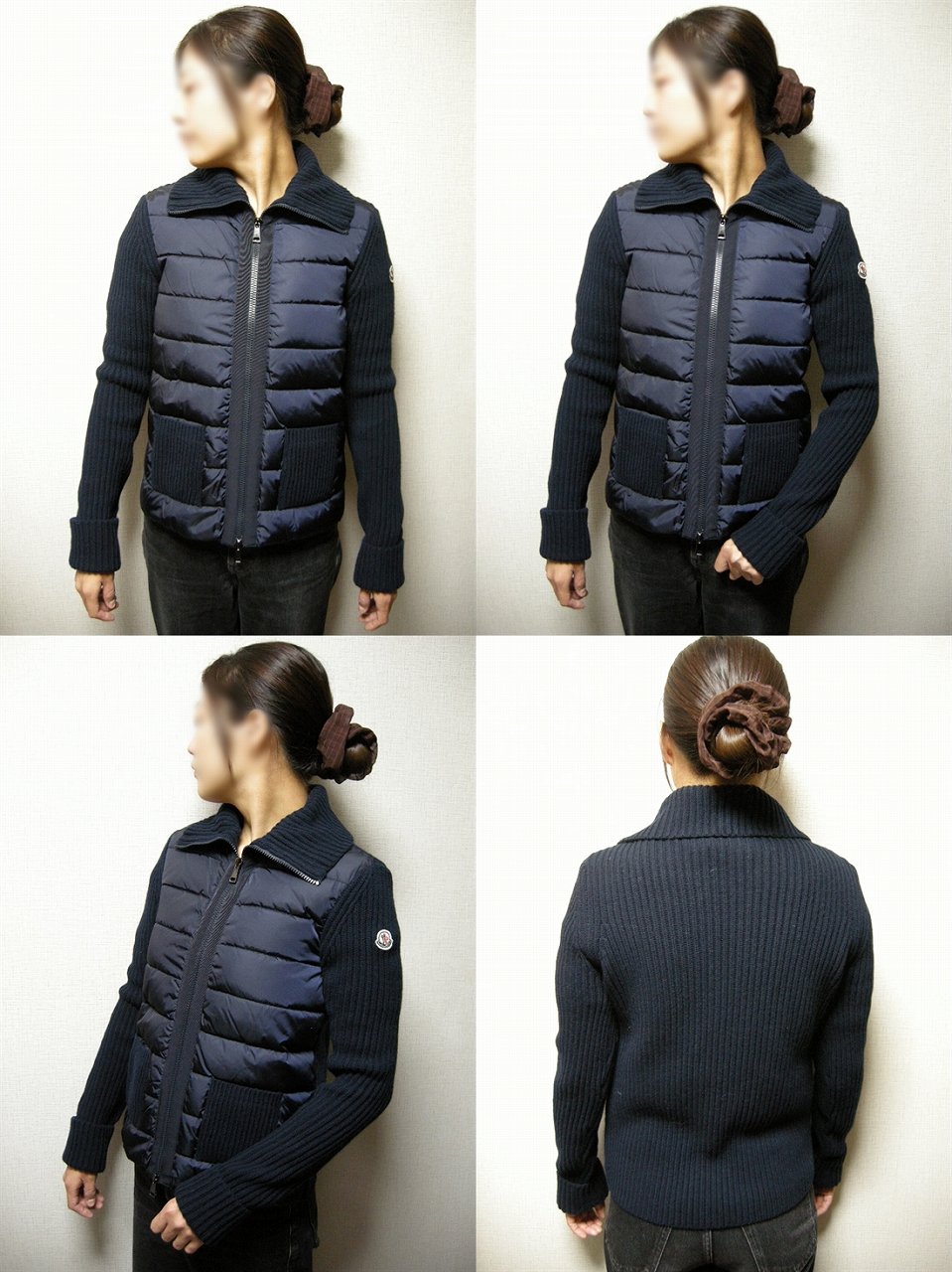 楽天市場】【MONCLER/モンクレール/ニット切替ダウンジャケット