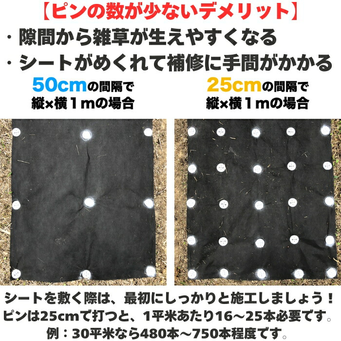 楽天市場】防草シート ピン 固定杭 長さ15cm 10本〜2000本セット 短い