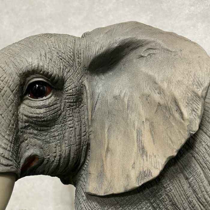 楽天市場】置物 ゾウ 象 中 高さ37cm 縁起物 風水 woobia ウービア